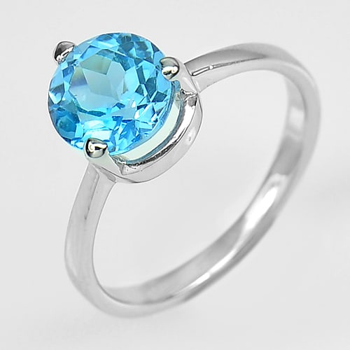 925 Sterling Silver Ring Jewelry with Natural Gemstone Blue Topaz and Cz 2.51 Gram. Size 7: Product ID: 281110060 Product Name: Sterling Silver Ring Product Type: 925 Sterling Silver Fine Jewelry Jewelry Weight: 2.51 Grams. Ring Size: 7 Resizable(Fee) Gemstones Color: Blue Metal: Solid Silve