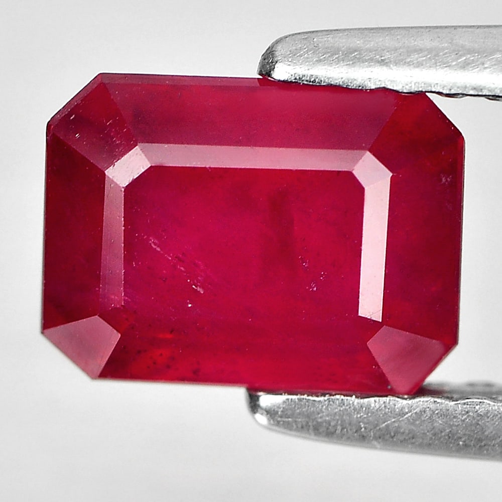 Blood Red Ruby 2.52 Ct. Octagon Shape 7.7 x 5.8 Mm. Natural Gemstone Madagascar (1 of 3)