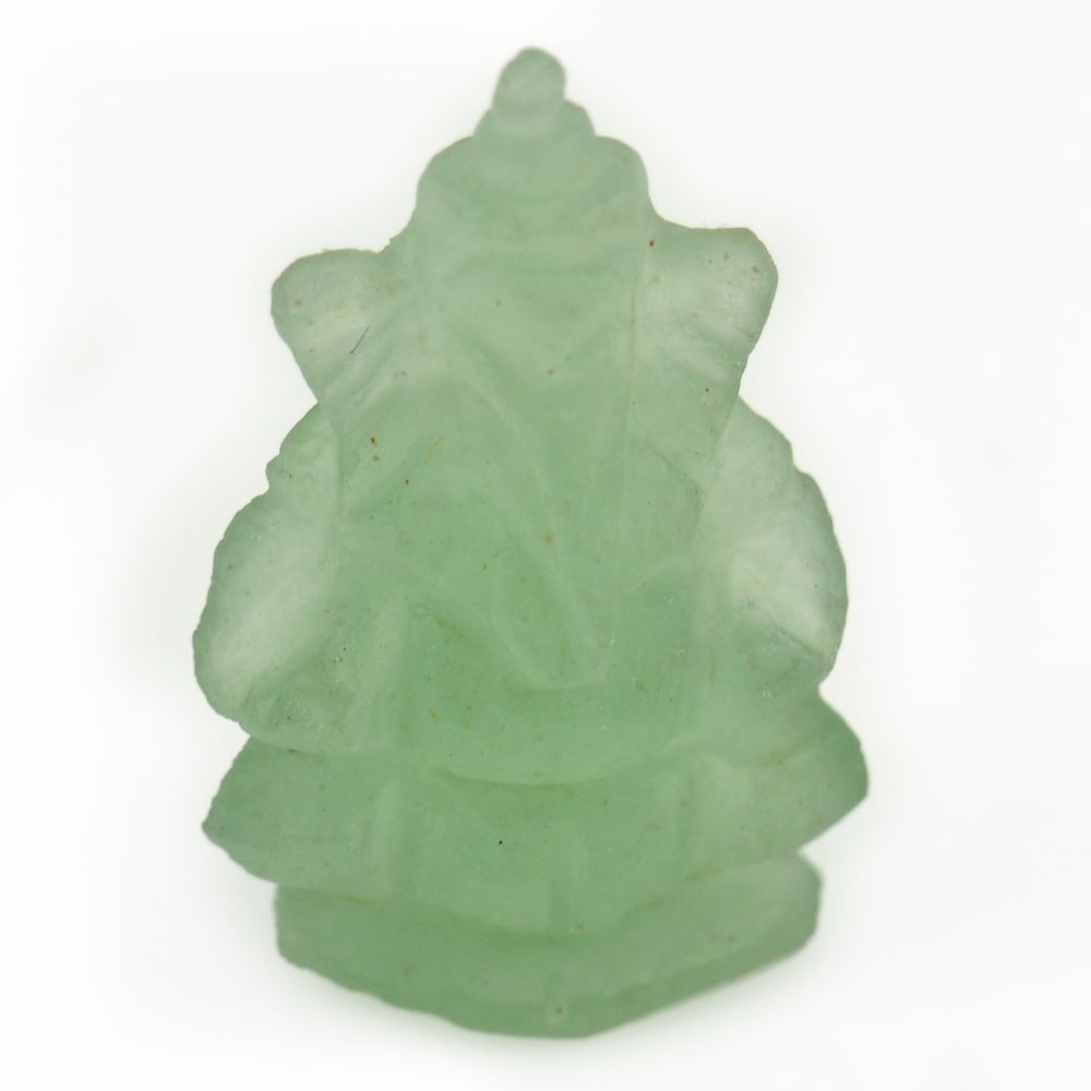 Green Jade 6.11 Ct. Ganesha Carving 18.7 x 12 Mm. Natural Gemstone Unheated: Product ID: 819814578 Product Name: Natural Jade Weight: 6.11 CT. Size: 18.7 x 12 x 6.2 MM. Shape: Ganesha Color: Green Clarity:Semi - Transparent Luster: Good Gems Origin: Thailand Treatment: Unheate
