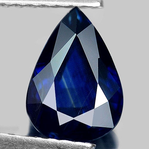 Blue Sapphire 1.70 Ct. Pear Shape 8.3 x 6 Mm. Natural Gemstone Heat Only From Thailand: Product ID: 806006198 / Product Name: Natural Blue Sapphire / Weight: 1.70 CT. / Size: 8.3 x 6 x 4.2 MM. / Shape: Pear / Color: Blue / Clarity:VSI / Luster: Good / Gems Origin: Thailand / Treatment: H