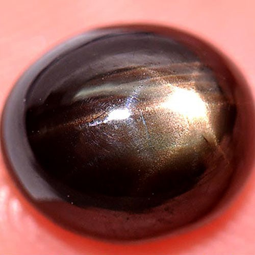 Black Star 6 Rays Sapphire 3.58 Ct. Oval Cabochon Shape 8.7 x 7.3 Mm. Natural Gemstone From Thailand (1 of 3)