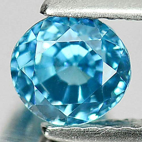 Blue Zircon 1.90 Ct. VVS Oval Shape 6 x 5.7 Mm. Natural Gemstone From Cambodia: Product ID: 807728566 / Product Name: Natural Zircon / Weight: 1.90 CT. / Size: 6 x 5.7 x 5.2 MM. / Shape: Oval / Color: Blue / Clarity:VVS / Luster: Very Good / Gems Origin: Cambodia / Treatment: Hea