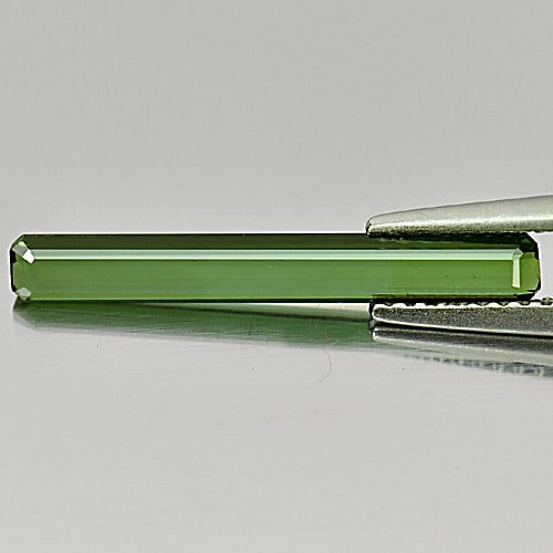 Green Tourmaline 1.16 Ct. Octagon Shaep 21.5 x 3 Mm. Natural Gemstone Unheated From Nigeria: Product ID: 807245142 / Product Name: Natural Tourmaline / Weight: 1.16 CT. / Size: 21.5 x 3 x 1.7 MM. / Shape: Octagon / Color: Green / Clarity:VSI / Luster: Good / Gems Origin: Nigeria / Treatment: 