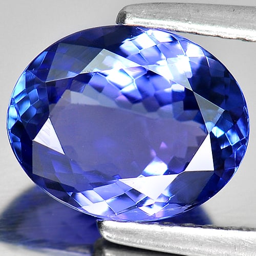 Violetish Blue Tanzanite 2.05 Ct. Clean Oval Shape 9.3 x 7.5 x 4 Mm. Natural Gemstone: Product ID: 807008939 / Product Name: Natural Tanzanite / Weight: 2.05 CT. / Size: 9.3 x 7.5 x 4 MM. / Shape: Oval / Color: Blue / Clarity:IF / Luster: Very Good / Gems Origin: Tanzania / Treatment: H