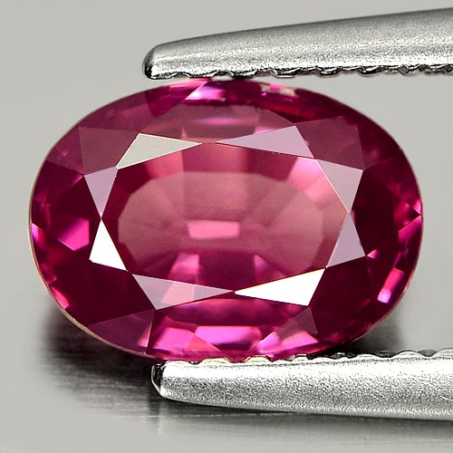 Purplish Pink Rhodolite Garnet 1.44 Ct. Oval Shape 7.9 x 5.7 Mm. Natural Gemstone Unheated: Product ID: 802935756 / Product Name: Natural Rhodolite / Weight: 1.44 CT. / Size: 7.9 x 5.7 x 3.4 MM. / Shape: Oval / Color: Pink / Clarity:VSI / Luster: Good / Gems Origin: Mardagascar / Treatment: 