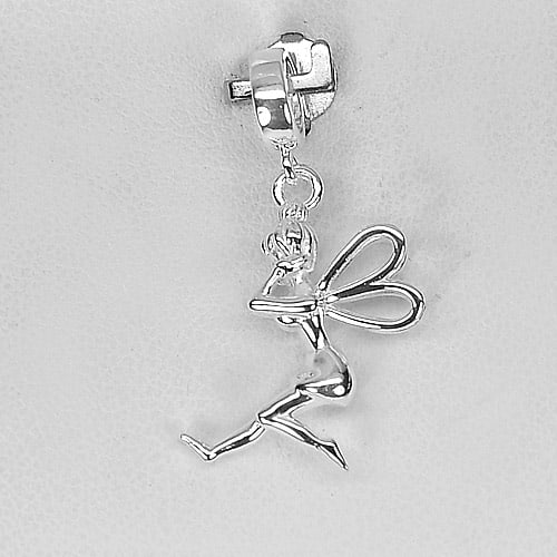 Beautiful 925 Sterling Silver Lady Pendant Jewelry Size 17.7 x 19.7 Mm. 2.10 G. (1 of 3)