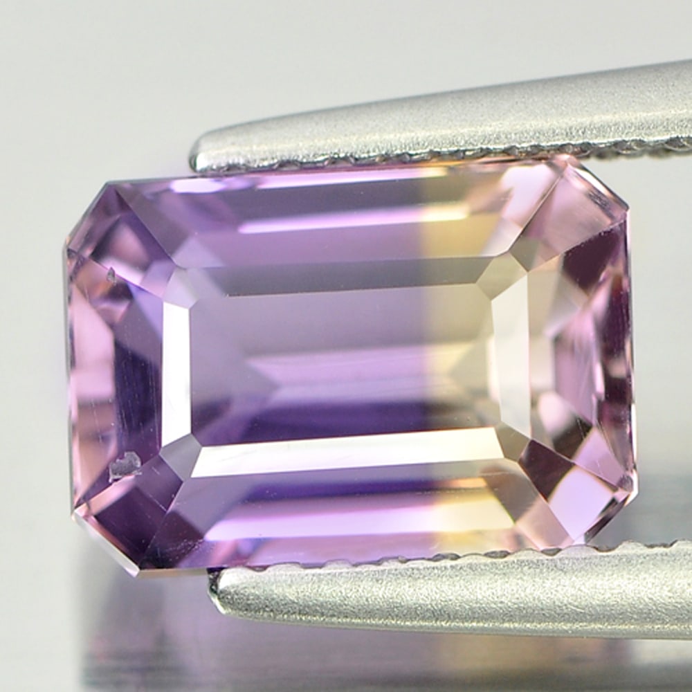 Bi Color Ametrine 2.52 Ct. Octagon Shape 9.1 x 6.4 Mm. Natural Gemstone Unheated: Product ID: 800405207 / Product Name: Natural Ametrine / Weight: 2.52 CT. / Size: 9.1 x 6.4 x 5 MM. / Shape: Octagon / Color: Bi Color / Clarity:VSI / Luster: Good / Gems Origin: Bolivia / Treatment: 