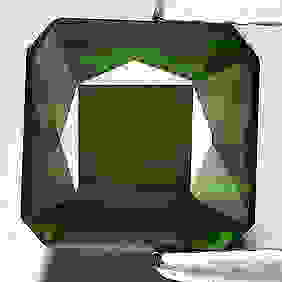 Green Tourmaline 1.51 Ct. VVS Octagon Shape 7 x 6.9 Mm. Natural Gemstone Unheated First Image