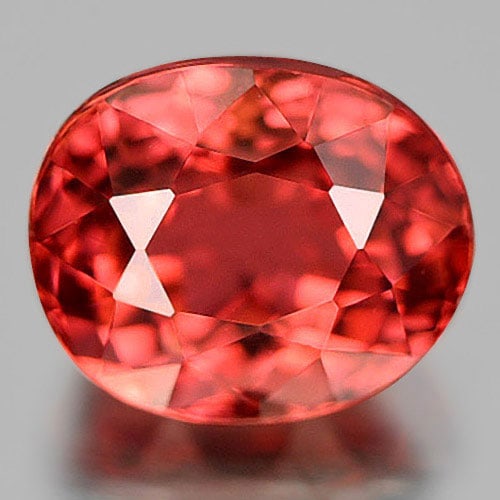 Orange Pink Tourmaline 1.17 Ct.Clean Oval Shape 6.5 x 5.5 Mm. Natural Gemstone Unheated From Nigeria (1 of 3)
