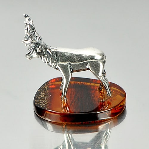 925 Sterling Silver Deer Model Jewelry With Natural Amber Polish 4.22 G.: Product ID: 819005039 Product Type: 925 Sterling Silver Fine Jewelry Jewelry Weight: 4.22 Grams. Gemstones Color: Brown Yellow Metal: Solid Silver 92.5%. Gemstone Detail: Natural Polish Amber Sterling