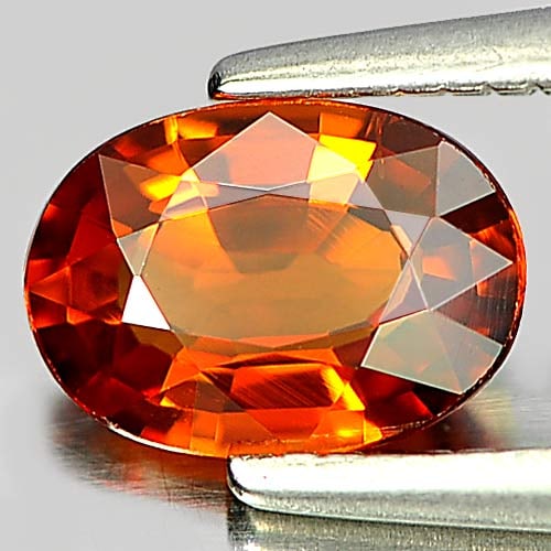 Orange Spessartine Garnet 0.87 Ct. Oval Shape 6.8 x 4.8 Mm. Natural Unheated Gemstone From Namibia: Product ID: 802934345 Product Name: Natural Spessartine Weight: 0.87 CT. Size: 6.8 x 4.8 x 2.8 MM. Shape: Oval Color: Orange Clarity:VSI Luster: Good Gems Origin: Namibia Treatment: Unheated Crystal S