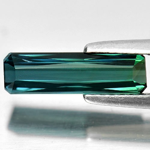 Greenish Blue Tourmaline 1.35 Ct. Clean Octagon 13 x 3.8 Mm. Natural Unheated Gemstone From Nigeria: Product ID: 807234650 Product Name: Natural Tourmaline Weight: 1.35 CT. Size: 13 x 3.8 x 2.8 MM. Shape: Octagon Color: Greenish Blue (Indicolite) Clarity:IF Luster: Very Good Gems Origin: Nigeria Trea