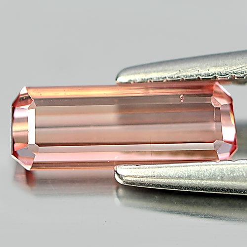 Pink Tourmaline 0.57 Ct. Octagon Shape 8.3 x 3.1 Mm. Natural Gemstone From Nigeria: Product ID: 807249073 Product Name: Natural Tourmaline Weight: 0.57 CT. Size: 8.3 x 3.1 x 2.2 MM. Shape: Octagon Color: Pink Clarity:VSI Luster: Good Gems Origin: Nigeria Treatment: Unheated Crystal S