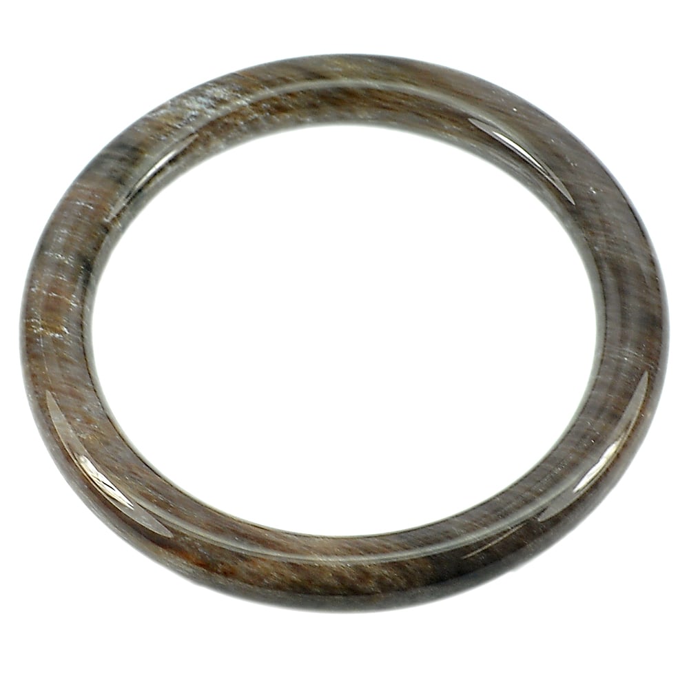 Brown Petrified Wood Bangle 193.91 Ct. Natural Unheated Diameter 62 Mm.: Product ID: 819102088 Product Name: Natural Gemstones Weight: 193.91 CT. Size: 80 x 62 x 9 MM. Shape: Round Cabochon Color: Brown Clarity:Opaque Luster: Good Gems Origin: Thailand Treatment: Unheated 