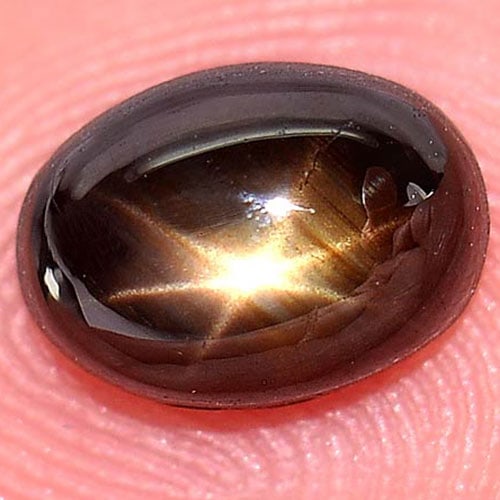Golden Star 6 Rays Sapphire 1.91 Ct. Oval Cabochon Shape 7.7 x 5.6 Mm. Natural Unheated Gemstone: Product ID: 806158118 Product Name: Natural Star Sapphire Weight: 1.91 CT. Size: 7.7 x 5.6 x 4 MM. Shape: Oval Cabochon Color: Yellow Clarity:Opaque Luster: Good 6 Rays Star Gems Origin: Thailand Trea