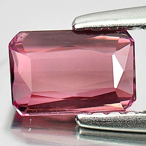 Orangish Pink Tourmaline 0.66 Ct. Octagon Shape 6.4 x 4.3 Mm. Natural Unheated Gemstone From Nigeria (1 of 3)