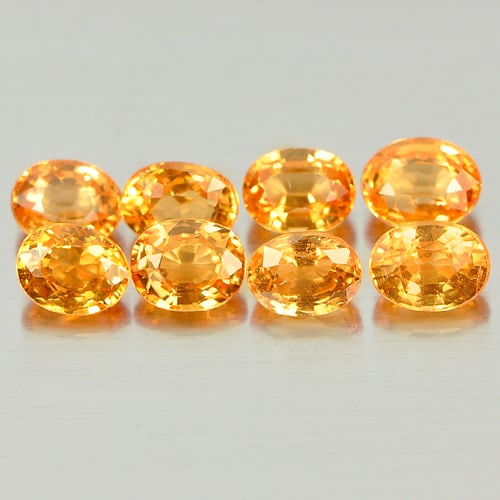 Orange Spessartine Garnet 2.37 Ct. 8 Pcs. Oval Shape 3.8 x 3.1 Mm. Natural Unheated Gemstone From: Product ID: 802935175 Product Name: Natural Spessartine Weight: 2.37 CT. Size: 3.8 x 3.1 x 2.2 MM. Shape: Oval Color: Orange Clarity:VSI Luster: Good Gems Origin: Namibia Treatment: Unheated Crystal S