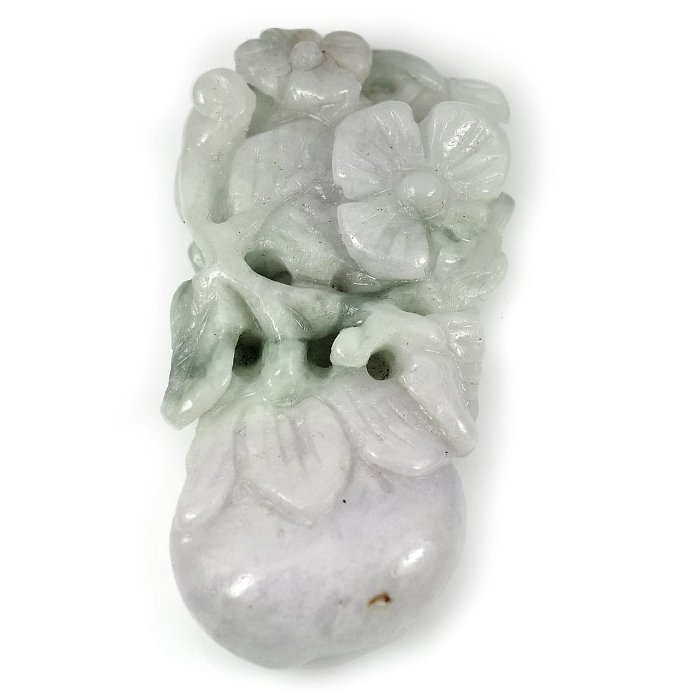 Multi-Color Jade 59.06 Ct. Fruit Flower Carving Shape 45 x 22 Mm. Natural Unheated Gemstone From: Product ID: 819814092 Product Name: Natural Jade Weight: 59.06 CT. Size: 45 x 22 x 7.3 MM. Shape: Carving Color: Multi-Color Clarity:Opaque Luster: Good Gems Origin: Thailand Treatment: Unheated Cryst