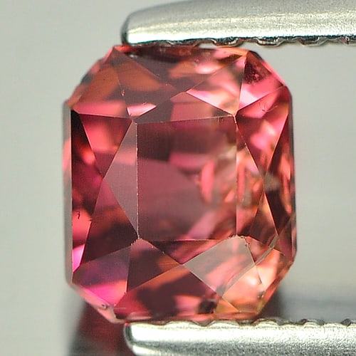Natural Purplish Pink Tourmaline 0.94 Ct. Octagon Shape 4.6 x 5.5 Mm. Natural Unheated Gemstone From (1 of 3)