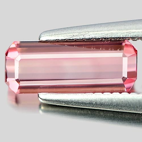 Pink Tourmaline 0.90 Ct. Clean Octagon Shape 9.1 x 3.5 Mm. Natural Unheated Gemstone From Nigeria (1 of 3)