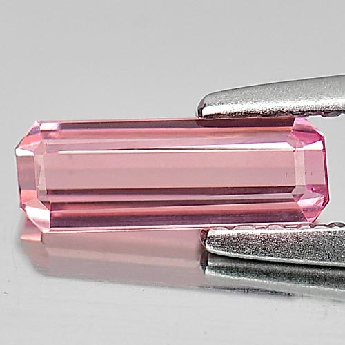 Pink Tourmaline 0.68 Ct. Clean Octagon Shape 8.7 x 3.2 Mm. Natural Unheated Gemstone From Nigeria (1 of 3)