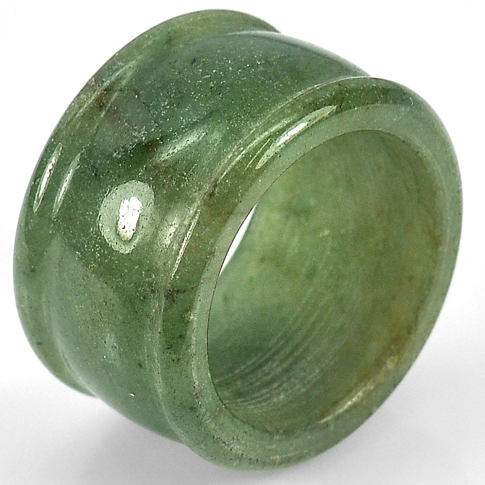 Green Jade 58.80 Ct. Ring Shape Size 10.5 Natural Gemstone Unheated From Thailand: Product ID: 818101288 Product Name: Natural Jade Weight: 58.80 CT. Size: 26 x 20 x 15 MM. Shape: See As On Picture Color: Green Clarity:Opaque Luster: Good Gems Origin: Thailand Treatment: Unheated Cr