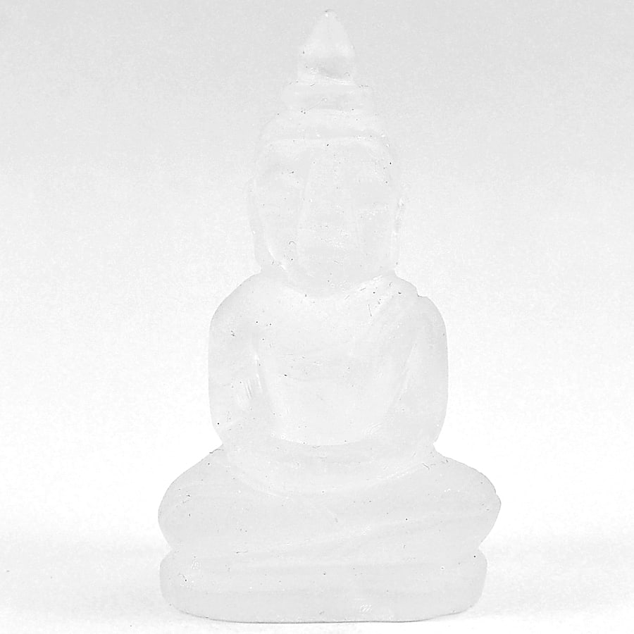 White Quartz 60.19 Ct. Buddha Carving Shape 40 x 22 Mm. Natural Unheated From Thailand: Product ID: 815501923 Product Name: Natural Quartz Weight: 60.19 CT. Size: 40 x 22 x 16 MM. Shape: Buddha Carving Color: White Clarity:Semi - Transparent Luster: Good Gems Origin: Thailand Treatment: 