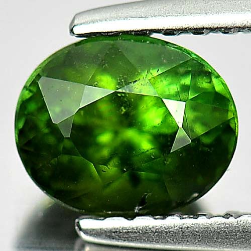 Green Tourmaline 1.00 Ct. Oval Shape  6.5 x 5.4 Mm. Natural Unheated Gemstone Nigeria (1 of 3)