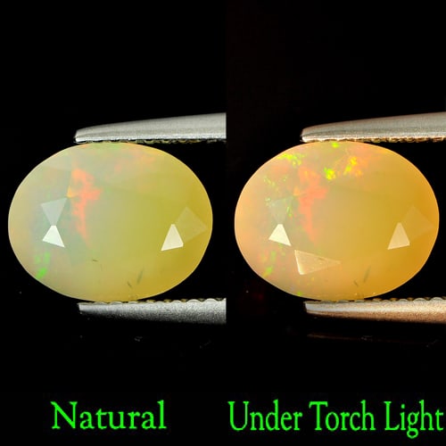 Multi Color Opal 1.82 Ct. Oval Shape 10.2 x 8 Mm. Natural Gemstone Unheated (1 of 3)