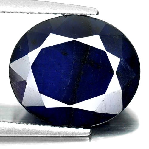 Blue Sapphire 8.79 Ct. Oval Shape 14.2 x 12.2 Mm. Natural Gemstone From Madagascar (1 of 3)