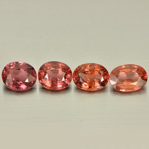 Purplish Pink Rhodolite Garnet 3.14 Ct. 4 Pcs. Oval Shape 6.2 x 5.1 Mm. Natural Unheated Gemstone: Product ID: 802924903 Product Name: Natural Rhodolite Weight: 3.14 CT. Size: 6.2 x 5.1 x 3 MM. Shape: Oval Color: Purplish Pink Clarity:SI Luster: Good Gems Origin: Madagascar Treatment: Unheated Crys