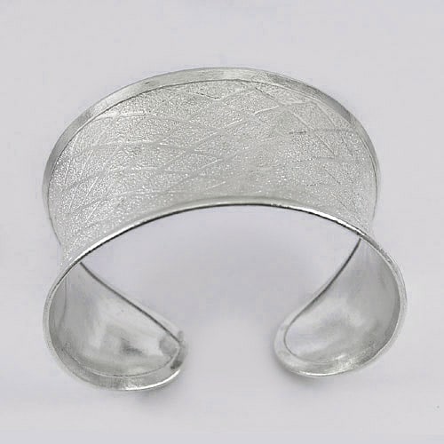 925 Sterling Silver Jewelry Adjustable Rhombus Bangle 41.20 Grams Beautiful (1 of 3)
