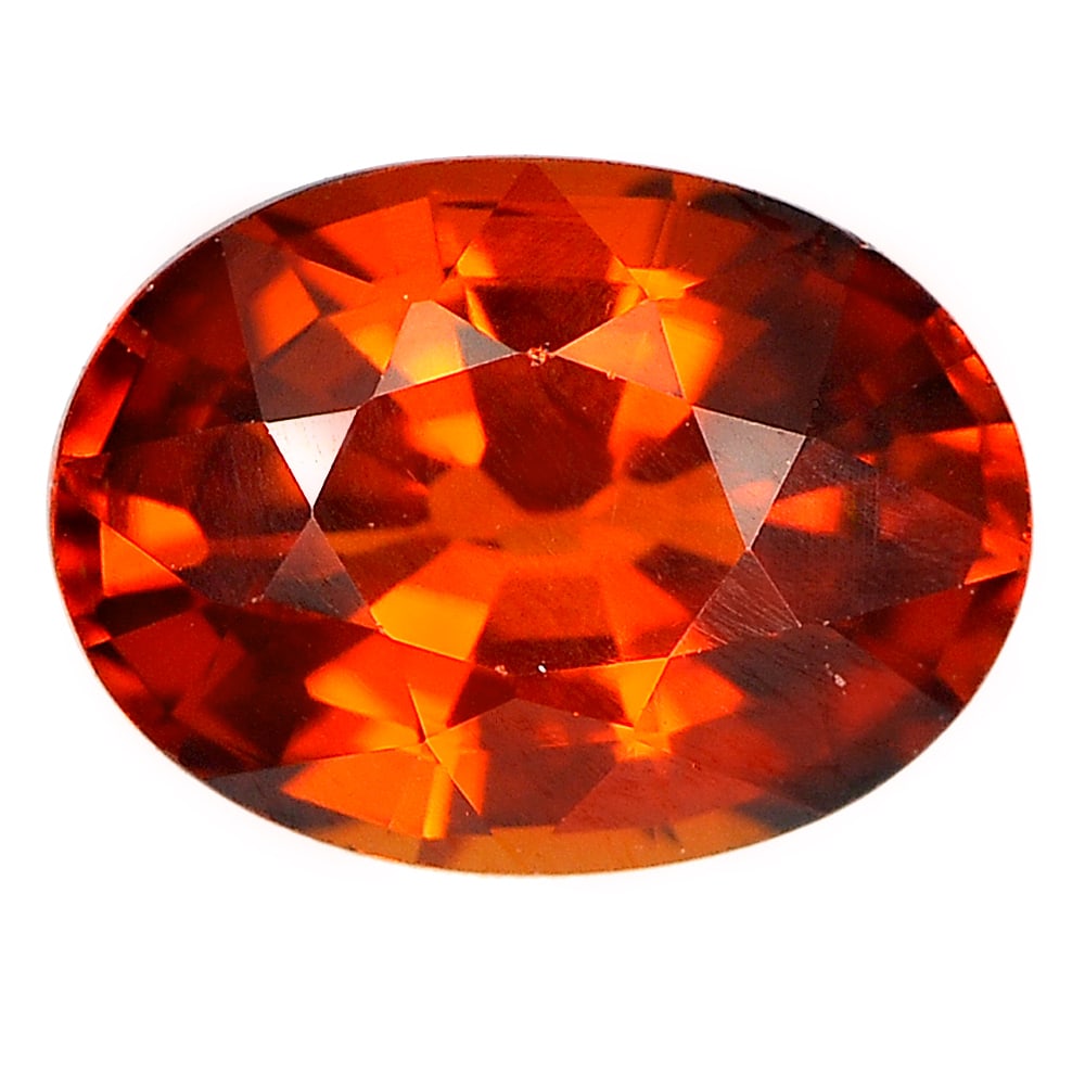 Natural Reddish Orange Spessartine Garnet 1.09 Ct. Oval Shape 7 x 5.2 Mm. Gemstone Unheated: Product ID: 802936343 Product Name: Natural Spessartine Weight: 1.09 CT. Size: 7 x 5.2 x 3.6 MM. Shape: Oval Color: Orange Clarity:VSI Luster: Good Gems Origin: Nigeria Treatment: Unheated Crystal Str
