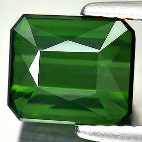 Natural Green Tourmaline 2.24 Ct. VVS Octagon Shape 7.9 x 6.8 Mm. Natural Gemstone Unheated (1 of 3)