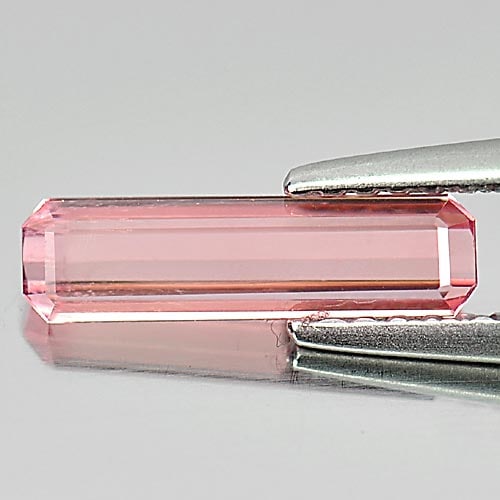 Natural Pink Tourmaline 0.90 Ct. Octagon Shape 11.6 x 3.2 Mm. Gemstone Unheated (1 of 3)