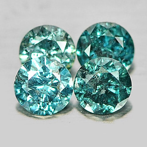 Blue Loose Diamond 0.26 Ct. 4 Pcs. Round Brilliant Cut 2.6 Mm. Natural: Product ID: 802102904 Product Name: Natural Enhanced Diamond Weight: 0.26 CT. Size: 2.6 x 2.6 x 1.6 MM. Shape: Round Brilliant Cut Color: Blue Clarity:VSI - SI Luster: Scintillating Gems Origin: Belgi