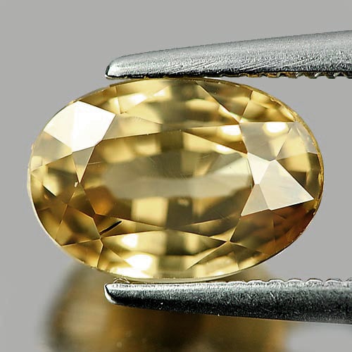 Yellow Zircon 3.40 Ct. VS Oval Shape 9.3 x 6.4 Mm. Natural Gemstone From Cambodia: Product ID: 807729433 Product Name: Natural Zircon Weight: 3.40 CT. Size: 9.3 x 6.4 x 5.2 MM. Shape: Oval Color: Yellow Clarity:VS Luster: Very Good Gems Origin: Cambodia Treatment: Heated Crystal Str
