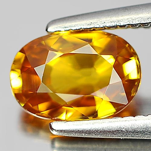 Yellow Sapphire 0.95 Ct. VVS Oval Shape 6.8 x 4.7 Mm. Natural Gemstone From Thailand: Product ID: 806144558 Product Name: Natural Yellow Sapphire Weight: 0.95 CT. Size: 6.8 x 4.7 x 3 MM. Shape: Oval Color: Yellow Clarity:VVS Luster: Very Good Gems Origin: Thailand Treatment: Heated Cry