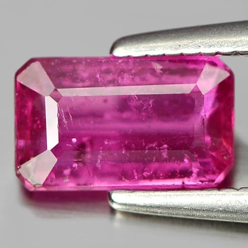 Purplish Pink Tourmaline 0.82 Ct. Octagon Shape 7.4 x 4.5 Mm. Natural Gemstone From Nigeria (1 of 3)