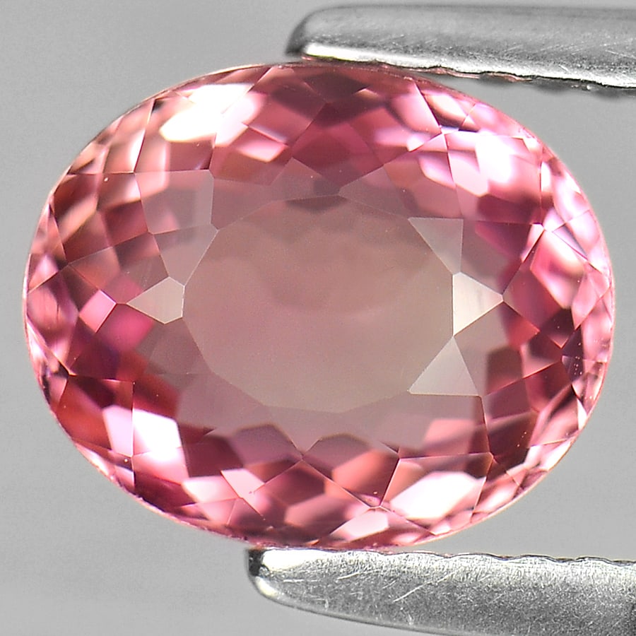 Pink Tourmaline 1.86 Ct. Clean Oval Shape 8.6 x 7.2 Mm. Natural Gemstone Unheated From Nigeria (1 of 3)