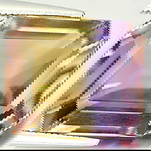 Bi Color Ametrine 1.07 Ct. VVS Octagon Shape 14.1 x 12.2 Mm. Natural Gemstone Unheated From Bolivia (1 of 3)