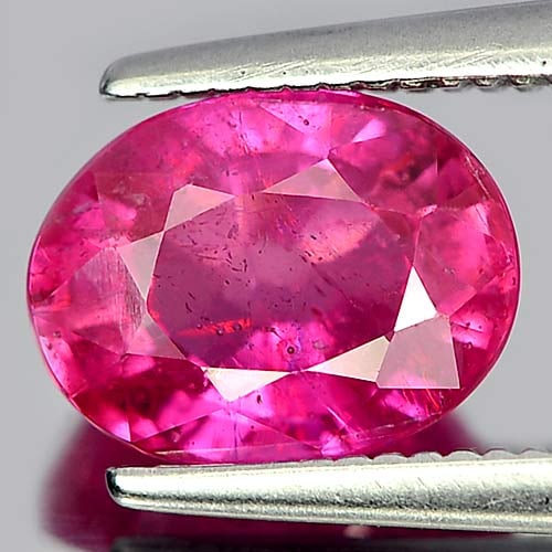 Natural Purplish Pink Ruby 2.15 Ct. Oval Shape 8.1 x 6.3 Mm. Gemstone From Mozambique (1 of 3)