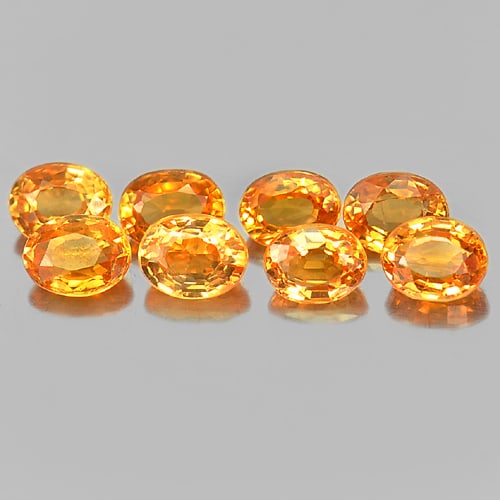 Orange Spessartine Garnet 2.09 Ct. 8 Pcs. Oval Shape 4 x 3 Mm. Natural Gemstones From Namibia: Product ID: 802935232 Product Name: Natural Spessartine Weight: 2.09 CT. Size: 4 x 3 x 2 MM. Shape: Oval Color: Orange Clarity:VSI Luster: Good Gems Origin: Namibia Treatment: Unheated Crystal Structu