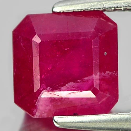 Natural Purplish Pink Ruby 1.80 Ct. Octagon Shape 6.2 x 6.1 Mm. Gemstone From Madagascar (1 of 3)