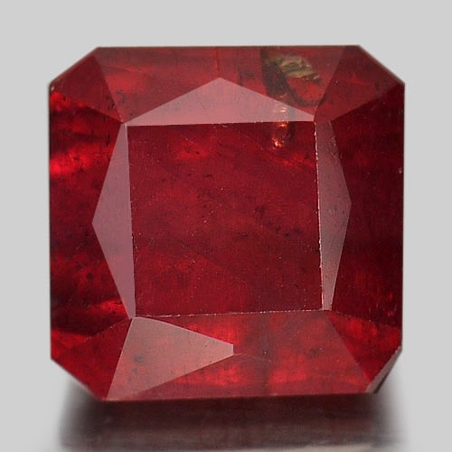 Natural Red Ruby 2.85 Ct. Octagon Shape 7.1 x 7 Mm. Gemstone From Madagascar (1 of 3)