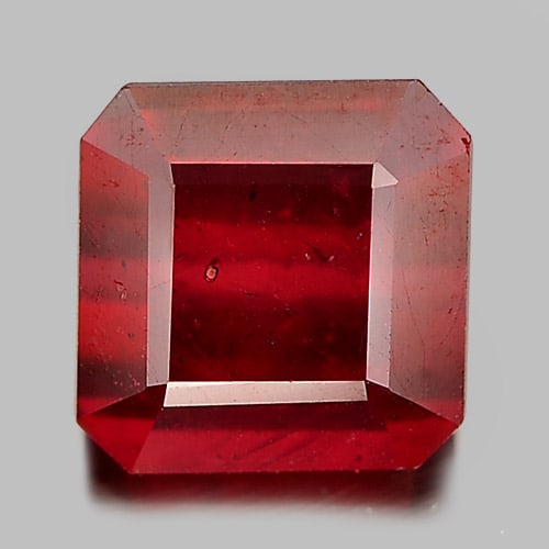 Natural Red Ruby 2.50 Ct. Octagon Shape 6.8 x 6.8 Mm. Gemstone From Madagascar (1 of 3)