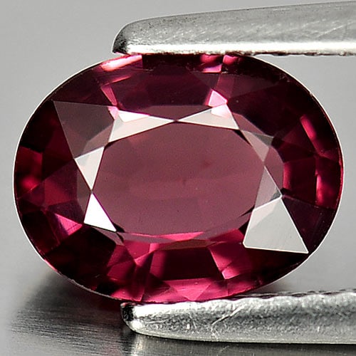 Natural Purplish Pink Rhodolite Garnet 1.93 Ct. VVS Oval Shape 8.7 x 6.8 Mm. Unheated Gemstone (1 of 3)