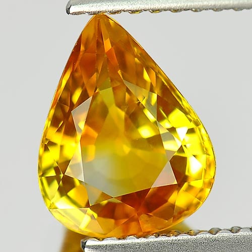 Natural Yellow Ceylon Sapphire 2.23 Ct. VVS Pear Shape 9.4 x 7.4 Mm. Gemstone From Sri-Lanka (1 of 3)