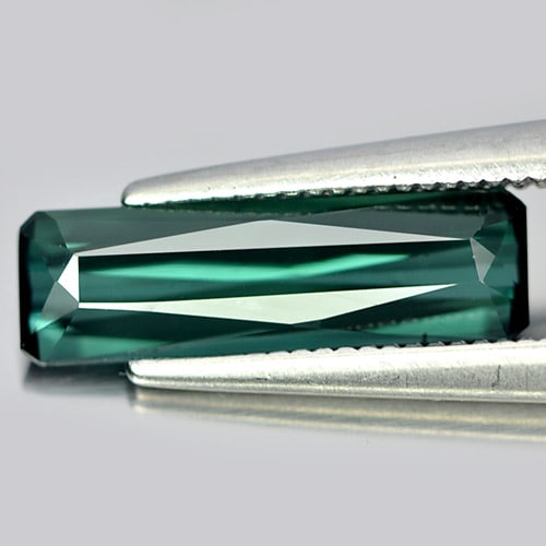 Natural Blue Green Tourmaline 1.58 Ct. VVS Octagon Shape 13.7 x 4.1 Mm. Unheated Gemstone: Product ID: 807232331 Product Name: Natural Tourmaline Weight: 1.58 CT. Size: 13.7 x 4.1 x 3 MM. Shape: Octagon Color: Green Clarity:VVS Luster: Good Gems Origin: Nigeria Treatment: Unheated Crystal S
