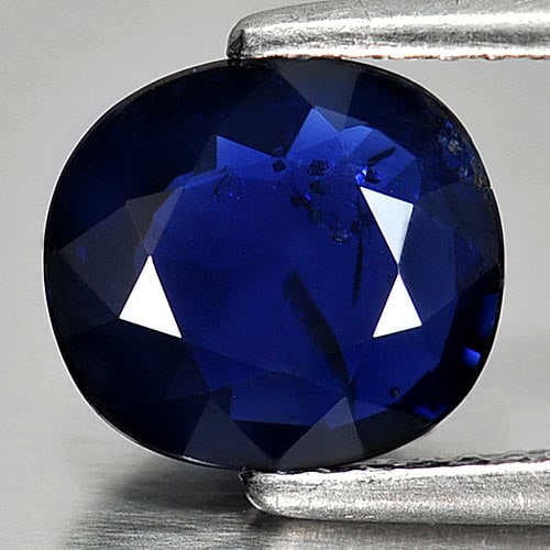 Certified Natural Unheated Blue Sapphire 2.32 Ct. Cushion Shape 7.90 x 8.76 Mm. Gemstone From (1 of 3)